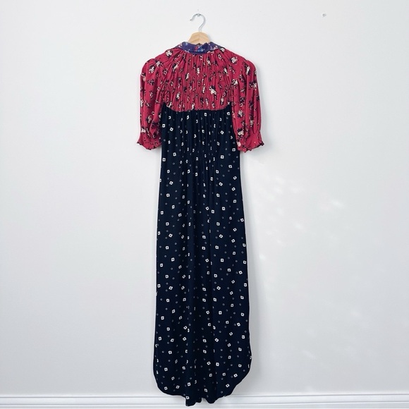 Free People Nora Midi Dress Black Floral - Picture 10 of 13